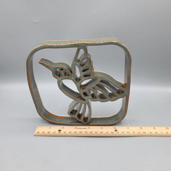 Bay Pottery Hummingbird Trivet Wall Hanging Table Decor Stoneware Pottery - Picture 11 of 11